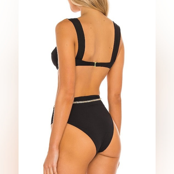 WeWoreWhat Claudia Emily Bikini Set Black - Picture 4 of 8